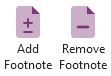 Footnote macros