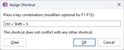 Key Capture Dialog
